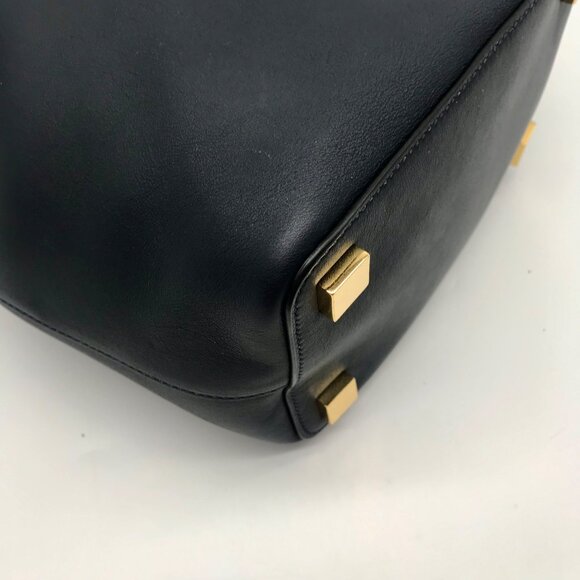 Michael Kors Miranda Adjustable Drawstring Dark Navy Bucket Bag - Picture 9 of 10